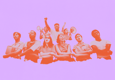 Image of historical Freedom Summer activists and activists today
